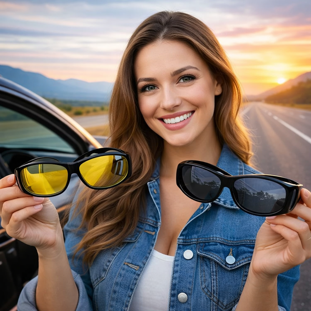 Gafas Diurnas Y Nocturnas : Conduce seguro sin deslumbramientos ni riesgos