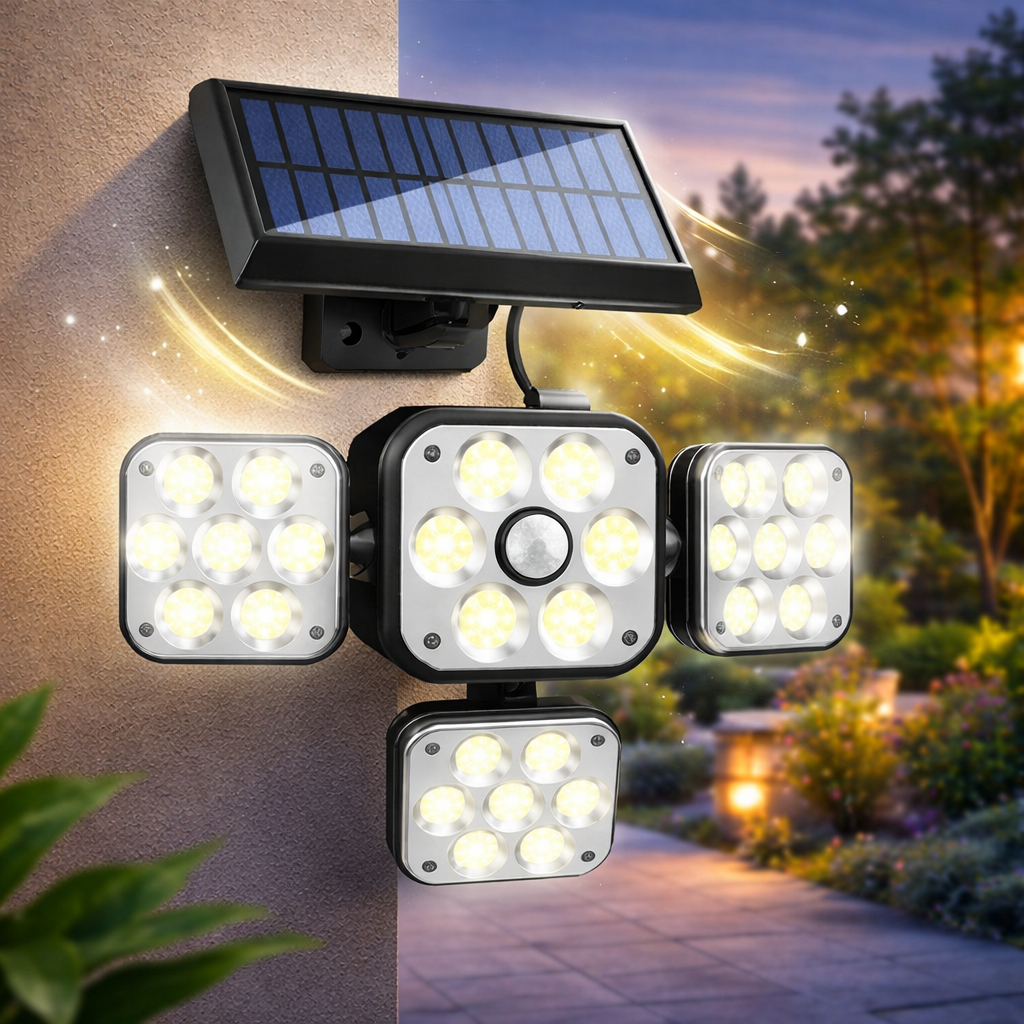 Lampara Solar Led : Iluminación exterior solar con sensor automático