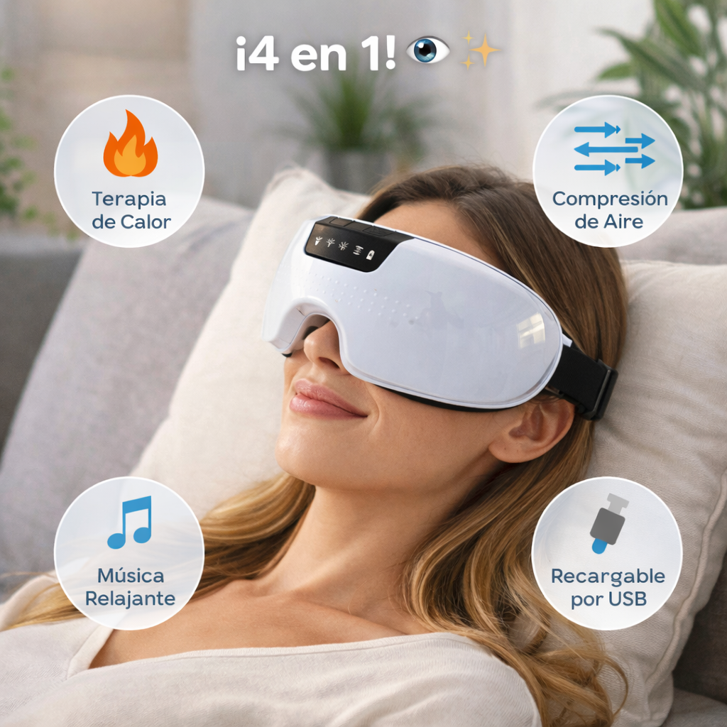 Gafas Masajeadoras : Relajación profunda y alivio ocular