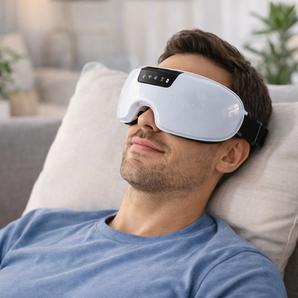 Gafas Masajeadoras : Relajación profunda y alivio ocular