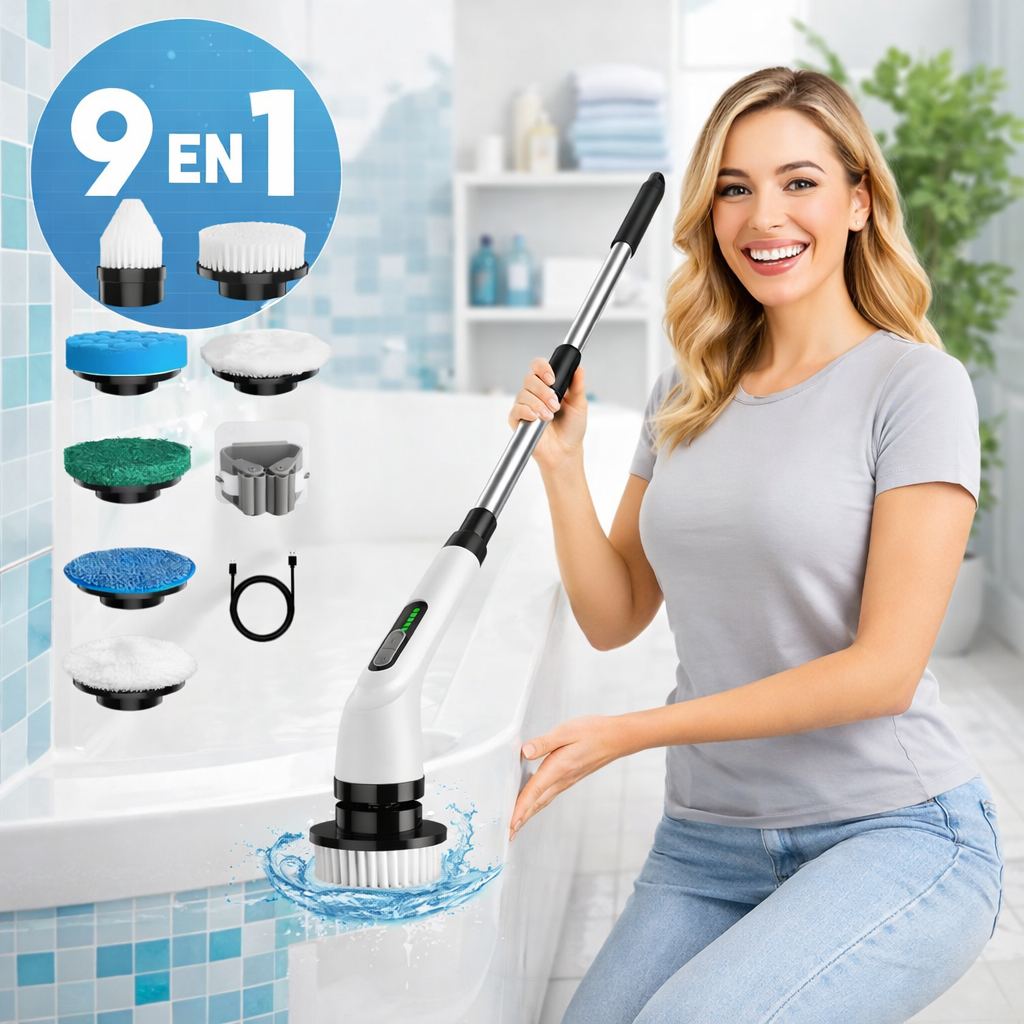 Limpiador 9 En 1 : Limpiador eléctrico potente y multifuncional