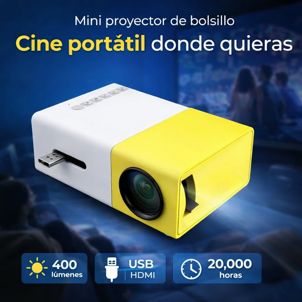 Mini Proyector Portátil : Proyección HD en tu bolsillo